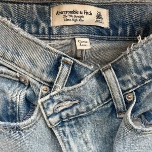 Abercrombie the 90s straight ultra high rise